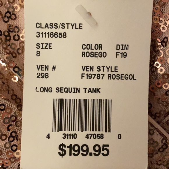 David’s Bridal Sequin Bridesmaid/MoH Dress - Picture 4 of 4